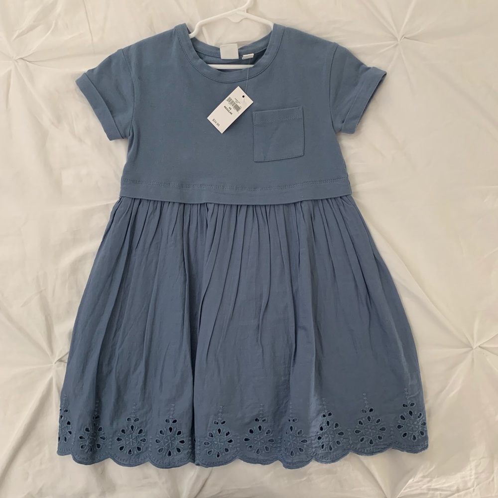 GapKids Girls Mixed Media Eyelet Dress XS